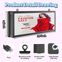 Publicidad LED a todo color P5 Pantalla de tira de LED de doble cara Señal de video Pantalla de visualización LED programable WIFI