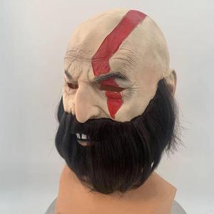Máscara de Látex de Superhéroe Ares Kui Ye para Halloween, Disfraz de Terror, Accesorios para Disfraces DIY, 4 <span class=keywords><strong>Kratos</strong></span> - Product Image 3
