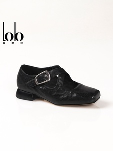 <span class=keywords><strong>Chaussures</strong></span> plates de ballet à brides croisées en cuir véritable, style Mary Jane, antidérapantes, couleur unie, collection Printemps 2026 - Product Image 1