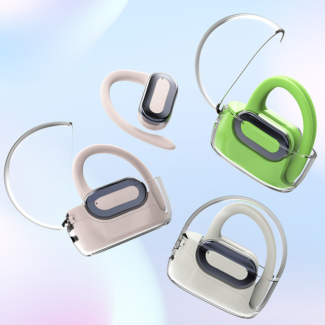 New Wireless Panoramic Sound Blue-tooth Earphones with Ear Hooks.