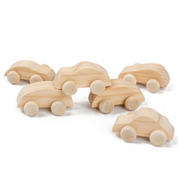 Kit de Pintura de Coche de Madera sin Acabado para Niños, Juguete Creativo de Manualidades, Set de Vehículos para Pintar, Juguete Educativo Montessori, OEM ODM