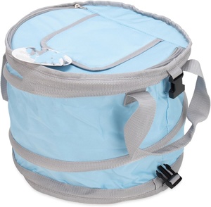 Pop up mayorista impermeable tapa suave superior forma abierta bolsa de comestibles cerveza presupuesto circular aislado plegable redondo enfriador bolsa - Product Image 1