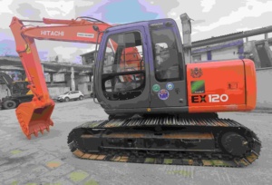 Excavadora de Orugas Usada Grande para EX120, Precio de Fábrica, Buen Estado, 12 Toneladas, Motor Japonés, Origen Japón - Product Image 2