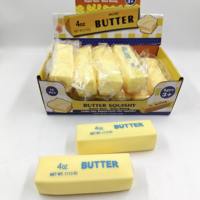 Mini bloc de beurre jaune en PU, jouet anti-stress à remontée lente, réaliste, pour soulager la pression et la tension, accessoire décoratif