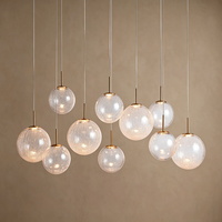 Lustre linéaire moderne et minimaliste de luxe en verre, luminaire suspendu personnalisé pour salon, salle à manger, bar, hôtel, hall