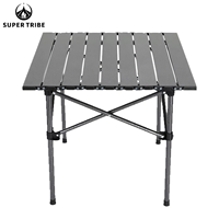 Table pliante en fer pour l'extérieur, pique-nique, camping, table à omelettes portable, table à manger domestique, voyage, vente en gros