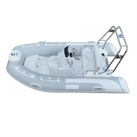 Bateau pneumatique rigide en fibre de verre certifié CE de 11 pieds (3,3 m) à 3,4 m, avec coque en Hypalon/PVC, pour la pêche