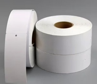 Etiquetas de Cartón Blanco para Ropa en Rollo, Etiquetas de Papel Personalizadas con Código de Barras, Etiquetas Imprimibles con Orificio, Ecológicas