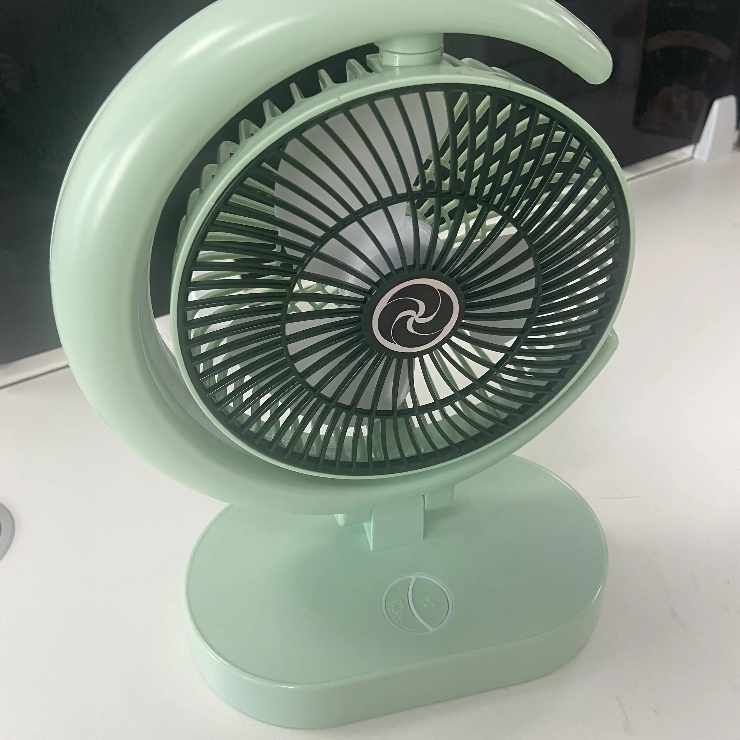 Markdown sale goat hair fan brushes for facial decorative ceiling fan portable fan rechargeable