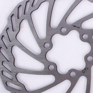 Plaquettes de frein à disque pour vélo de montagne, 140mm, six boulons, espacement des trous de 44mm, composé métallique, composants de frein de vélo durables - Product Image 3