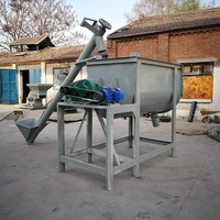 Mélangeur à ruban horizontal en forme de U pour sciure de bois, haute efficacité, pour culture de champignons, 500 kg, 1 tonne, 2 tonnes, mélangeur à ciment 2000 L
