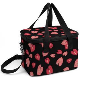 Bolsa refrigeradora reutilizable con diseño <span class=keywords><strong>de</strong></span> Anthuerium rojo personalizado, bolsa <span class=keywords><strong>de</strong></span> almuerzo, portador <span class=keywords><strong>de</strong></span> Picnic con aislamiento térmico, mochila <span class=keywords><strong>de</strong></span> entrega <span class=keywords><strong>de</strong></span> alimentos helados para el <span class=keywords><strong>trabajo</strong></span> - Product Image 5
