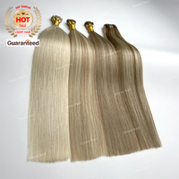 Prix de gros I Tip Extensions de cheveux Rallonge de cheveux vierges russes Remy Double extension d'os droit T Tip Extensions de cheveux humains