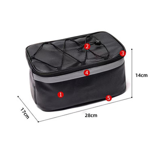 RIDERACE-Bolsas traseras para bicicleta, bolsa impermeable para maletero de bicicleta de carretera, estante de asiento trasero duradero, paquete de almacenamiento para maletero, alforja - Product Image 6