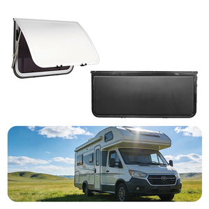 Panneau de protection en aluminium JDA RV avec découpe pour fenêtre, couvercle de remplacement latéral incurvé pour <span class=keywords><strong>camping</strong></span>-<span class=keywords><strong>car</strong></span>, caravane, remorque - Product Image 1