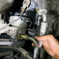Kit d'outils professionnel pour la réparation des fuites de climatisation automobile, testeur de fuites de réfrigérant pour l'entretien de la climatisation