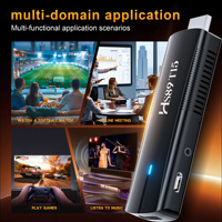HS89 T15 Android Stick TV 1.5GB/2GB/4GB RAM 16GB/32GB ROM BT5.4 4G/5G Wifi6 Dual para Mayor Velocidad Decodificación de Video 4K TV Dongle