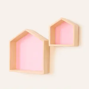 家の家具木製ラック家の形小さな家具収納商品棚ディスプレイ棚壁掛け家の装飾