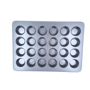 Molde <span class=keywords><strong>para</strong></span> Hornear de Acero al Carbono Ecológico de la Marca OKAY, Molde Redondo Antiadherente <span class=keywords><strong>para</strong></span> 24 <span class=keywords><strong>Magdalenas</strong></span> - Product Image 1