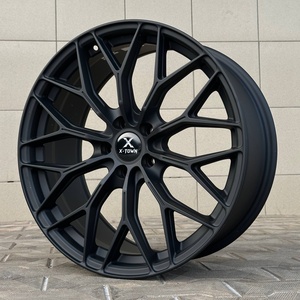 Jantes en alliage forgées sur mesure 17 18 19 20 21 22 24 pouces noires 5x114.3/5x120/5x112/5x110 pour Porsche Audi Benz <span class=keywords><strong>BMW</strong></span> - Product Image 1