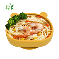 Assiette et bols en silicone pour bébé, design panda antidérapant, personnalisables, meilleur prix, vaisselle pour enfants.