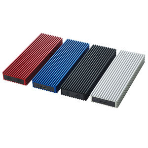 อะแดปเตอร์สำหรับหุ้มอลูมิเนียม M.<span class=keywords><strong>2</strong></span> NVMe SSD, USB 3.1/<span class=keywords><strong>3.2</strong></span> Gen <span class=keywords><strong>2</strong></span> (10 Gbps) TO NVMe PCI-E M-Key โซลิดสเตทไดรฟ์ภายนอก - Product Image 1