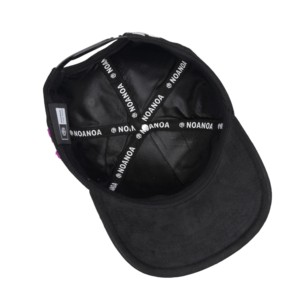 Casquette en daim brodée chenille à 5 panneaux TCAP Chine avec diamants, style baseball - Product Image 6