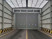 Puerta de Almacén Moderna de Alta Calidad, de Aluminio, con Diseño de Enrollado Rápido en Espiral, Resistente al Viento, de Alta Velocidad y Lujo