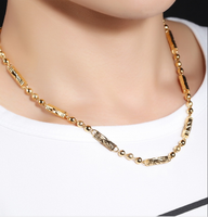 Chaîne en or pour hommes, nouvelle conception de chaîne longue et épaisse, collier ras du cou