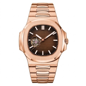 Reloj mecánico con esqueleto, indicador de fecha, correa de metal, informal de negocios - Product Image 2
