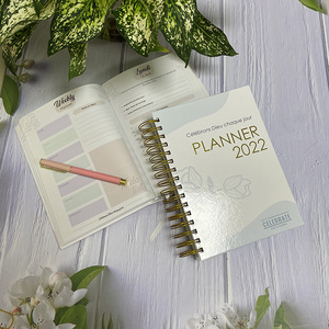 Diario de impresión personalizado Agenda semanal Diario en espiral Cuaderno planificador Listo para enviar Lista de tareas diarias Cubierta de papel de regalo Tapa dura - Product Image 2