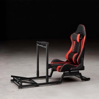 Cockpit de simulation de course LRS23-BS01 économique avec siège, châssis en acier réglable, simulateur de course pour Logitech & Fanatec