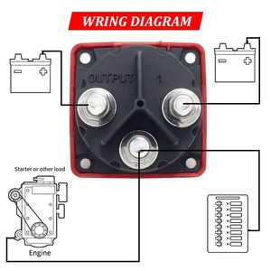 Auto Auto Wohnmobil Marine Boot 12 V - 48 V 300 A Einzelkreislauf Akkuselektor Isolierantrieb Trennung Rotationsschalter Schnitt - Product Image 4