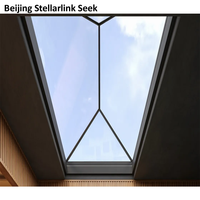 Ventana de Techo Eléctrica con Control Remoto, Aislamiento Acústico, Doble Acristalamiento Low-E, de Aluminio, Eficiente Energéticamente, para Techos Inclinados, Soláriums y Áticos