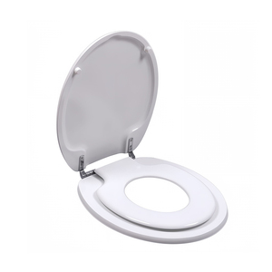 ที่นั่งชักโครกสีขาว MDF ที่นั่งชักโครกสำหรับเด็กผู้ใหญ่เด็กสองในหนึ่งครอบครัวทำความสะอาดง่ายสำหรับเด็กการฝึกขับถ่าย - Product Image 1