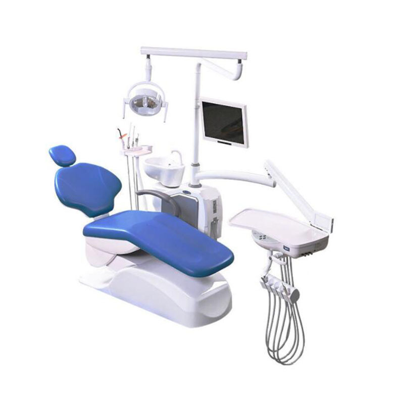 Complete dental chair with light for dental clinic
