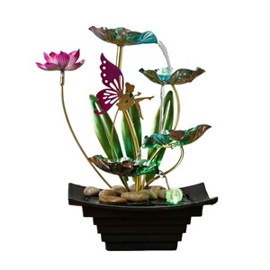 น้ำพุจิ๋วพร้อมไฟแบ็คไลท์ ตกแต่งภายในบ้าน สำนักงาน ห้องนั่งเล่น - Product Image 5