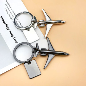 Oneway Wholesale Fashion 3D Mini Craft Travel Gift portachiavi per aerei in metallo portachiavi personalizzati per aeroplani 3D - Product Image 2