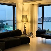 Lampadaire de Luxe Moderne avec Design Creux Avancé, Source Lumineuse LED, Télécommande pour Salon, Villa, Chambre, Hôtel, Décoration