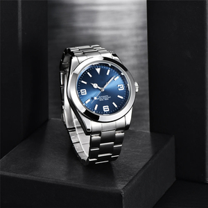 Individuelle 5 Geldautomat Edelstahl Mechanikeruhr Jam Tangan Mechaniker - Product Image 4
