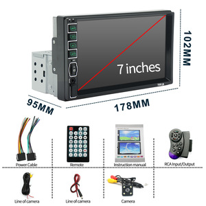 TOPSOURCE Máy Nghe Nhạc Xe Hơi 7081B Thẻ USB Máy Nghe Nhạc Mp5 Rảnh Tay Chơi Ngắn 1 DIN - Product Image 6