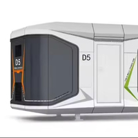 Cymdin 20 pieds, maison conteneur en acier préfabriquée de luxe moderne, hôtel de luxe prêt à l'emploi, capsule pour le camping ou l'immeuble de bureaux