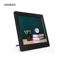 Nouvelle conception, horloge de bureau numérique avec prévisions météo, rappel médical, alarme, calendrier, lecture vidéo et MP3 pour les personnes âgées, 8 pouces