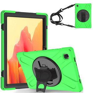 Funda de silicona a prueba de golpes con soporte giratorio y correa de hombro para <span class=keywords><strong>Samsung</strong></span> <span class=keywords><strong>Galaxy</strong></span> <span class=keywords><strong>Tab</strong></span> <span class=keywords><strong>A7</strong></span>, 10,4 pulgadas, 2020, T500, T505 - Product Image 1