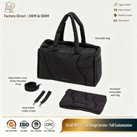 Nouveau Sac à Langer Maternité Matelassé Grande Capacité Personnalisé Portable pour Maman, Organisateur de Poussette, Sac à Couches Gonflé pour Bébé