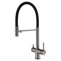 Robinet purificateur d'eau de cuisine en acier inoxydable 304 et céramique, extractible, eau chaude/froide, pour consommation directe, trois-en-un