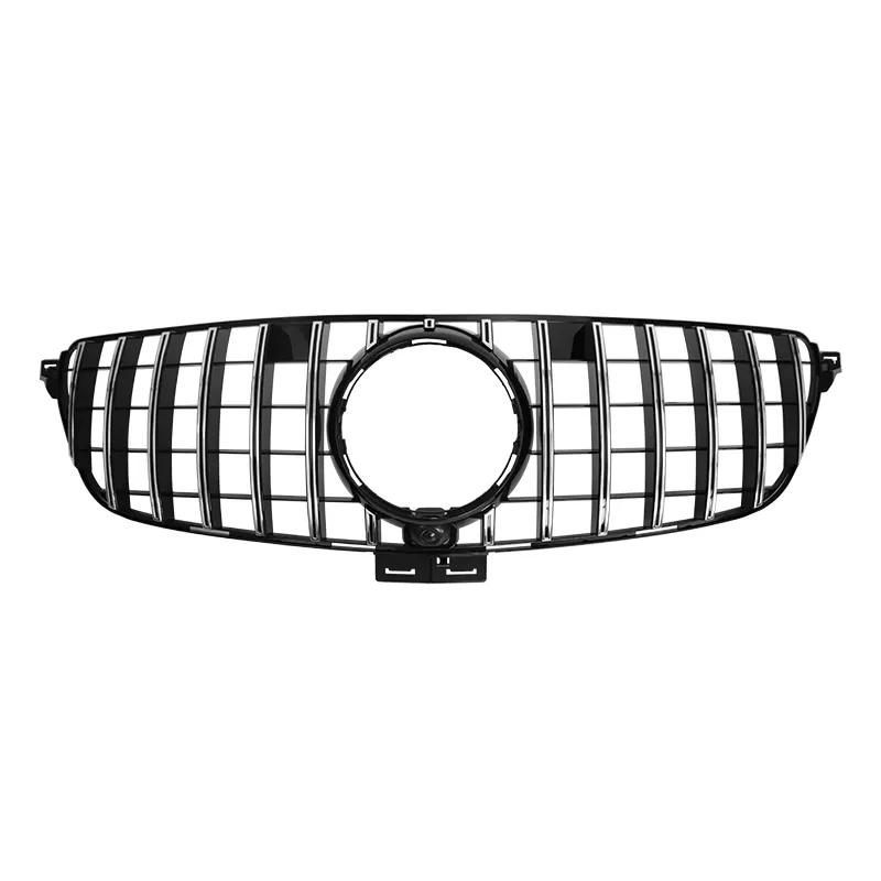 Silber Chrom Frontgrill GT GTR-Kühlergrill für Mercedes Benz W166 GLE CLASS 2016-2019