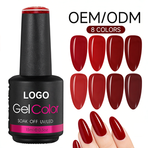 Esmalte de Uñas en Gel de Colores Mezclados, Larga Duración, Alta Pigmentación, Venta al Por Mayor OEM, Esmalte de Uñas en Gel UV LED Removible para Salón, Novedad 2026 - Product Image 1