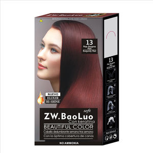 Fabricants chinois OEM professionnels personnalisés semi-permanente de couleur rouge <span class=keywords><strong>bourgogne</strong></span> crème de teinture naturelle pour cheveux à base de plantes pour femmes hommes - Product Image 2