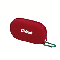 CHINFAI Nouvelle Pochette Personnalisée en Silicone pour Rouge à Lèvres, Organisateur de Rouge à Lèvres Tendance, Trousse de Rangement Beauté et Soins, Sac de Toilette Scuba